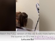 Sneak preview of B's new vlog behind the scenes of me putting up lights before creampie video before/after action - Lelu Love 13/16