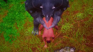 Wild Life / Gay Furry monster hot sex / Gay Minotaur