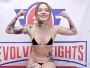 Petite Lesbians Wrestling As Vanessa Vega and Charlotte Sartre Fight And Fuck 2/16