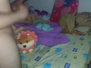 She catches me pulling her, she gets angry, after making her happy we have hard sex!!! 2/16