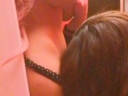 Having fun fucking my sex girl doll in college room scissoring and liking pussy open door risky 16/16