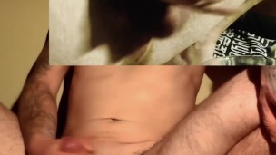 Masturbation with slow motion cumshot