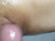 Sexy asian cums on nice white cock 3/16