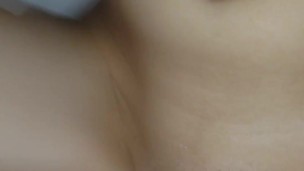 Sexy asian cums on nice white cock