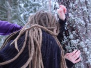 Sex in the winter forest while the snow is falling - RosenlundX - 4K 10/16