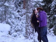 Sex in the winter forest while the snow is falling - RosenlundX - 4K 2/16