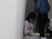 【個人撮影】会社の人事部長が新入社員のOLを勤務中にフェラ指導　フェラ抜き　口内射精　スマホ撮影 16/16