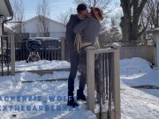 Public Sex in the Snow For Everyone to Watch 1/16