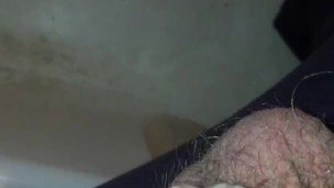 Small Limp White Penis Pisses in Shower - Pee in the Shower