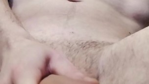 Uncut Teen Boy Shoots Huge Load Right Up His Chest