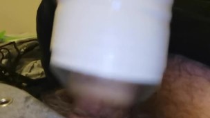 Lovense fleshlight vibrates and makes cum 