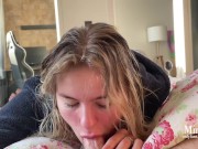 While the neighbors are doing noisy renovations, I'm doing a quiet blowjob 4/16