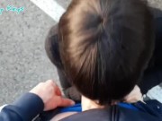 Elle se fait enculer sur un parking par un vendeur d'intersport qu'elle a branché pour un defi 9/16