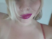 Cristy girl plays with her natural tits. Do you like it? Give me your score. 16/16