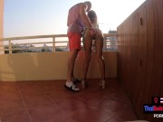 Amateur Euro Asian teen couple homemade porno video after a day out 10/16