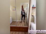 Creampie still leaking out of my pussy onto his dick, cummy panties cuckolding JOI more behind the scenes sex fun - Lelu Love 14/16