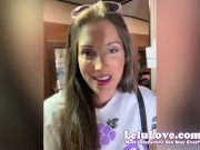 Creampie still leaking out of my pussy onto his dick, cummy panties cuckolding JOI more behind the scenes sex fun - Lelu Love 2/16