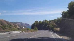 Public NO PANTIES is FUN # Risky PEE from the Car at the Public beach parking