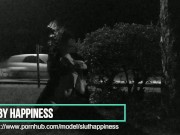 A slut take piss and cum in a public park 16/16