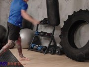 Fitness Rooms Wild threesome with horny petite Asian Luna Truelove and Dutch blonde Chrystal Sinn 2/16