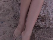 Long Haired Mermaid Norma Strips And Touches Naked Body In The Water! 11/16