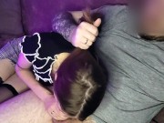 got horny on girl sitting next and fucked her mouth - Sunako_Kirishiki 7/16