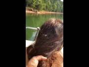 MILF Public Sex on Boat on Lake – cum shot on tattoo 11/16