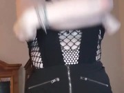 cumming on my 2 favorite vibrators - gothic nympho masturbation squirting 1/16