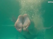 Real life mermaid Rusalka sexy babe underwater 2/16