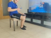 milf with big ass fucked me in a chair when find out I was masturbating 2/16