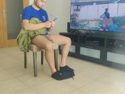 milf with big ass fucked me in a chair when find out I was masturbating 5/16