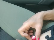 Making myself cum waiting to get an oil change 11/16