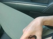 Making myself cum waiting to get an oil change 15/16