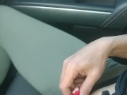 Making myself cum waiting to get an oil change 9/16