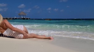 Outdoors sexy teen without panties Hot ass