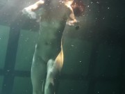 Siskina and Polcharova strip nude underwater 10/16