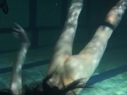 Siskina and Polcharova strip nude underwater 8/16
