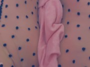 Side view of heels with nylons and more!  16/16