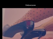 Side view of heels with nylons and more!  3/16