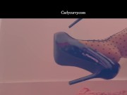 Side view of heels with nylons and more!  5/16