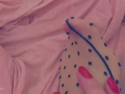 Side view of heels with nylons and more!  8/16