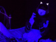 Neon Kitty Maid Ready to Serve~