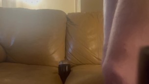 Fucking my Fleshlight on the couch
