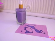 valentines Day magic massage oil results in suprise breast expansion - natural G cups to fake X cups 1/16