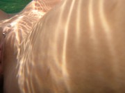 4K Crazy Sex Underwater Great Anal Creampi in the water JessiJek 4/16