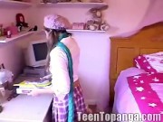 Teen Topanga studying and get bored Masturbating pussy 1/16