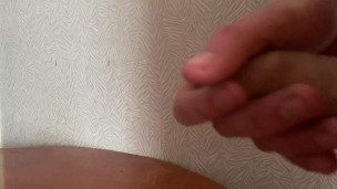 The guy decided to rest after work and have pocket pleasure
