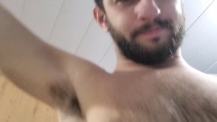 COCKY ALPHA MALE VERBAL BRAGGING - NAKED HAIRY UNCUT COCK