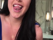 ANGELA WHITE - Busty Sophie Dee and Angela White Suck a Huge Dick 1/16