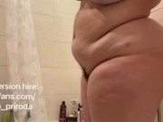 bbw girl pumps belly with water Irina Priroda. FULL VID ON MY FANSLY 15/16